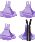 Zipper Jig Tool Kit For Repair And Replacement With Six Size Zipper Sliders And Two Jig Tools, Purple Plastic Pull Tabs