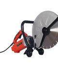 Beast Mode 3000W Electric Concrete Saw With 14 Inch Blade For Wet Cutting Granite Brick Porcelain Masonry with water line setup.