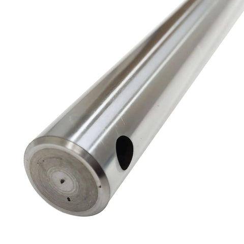 TechTongda boring bar for portable line-bore machine; silver metal rod with side hole, 62.99 in long, 1.18 in dia.
