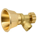 Built Tough Aluminum Sprinkler Head With Adjustable Spray Modes For Farm Irrigation And Garden Watering, Gold Finish Looks Sharp