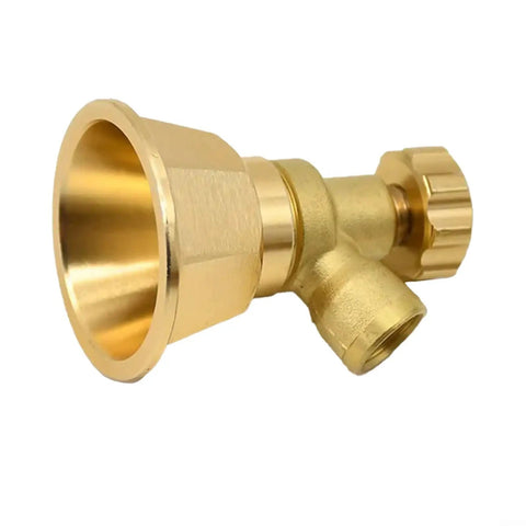 Built Tough Aluminum Sprinkler Head With Adjustable Spray Modes For Farm Irrigation And Garden Watering, Gold Finish Looks Sharp