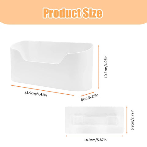 4 Pack Kitchen Cabinet Door Organizer Set With Adhesive Mounts Inside Cabinet Doors No Drill Hanging Storage Baskets Size Diagram