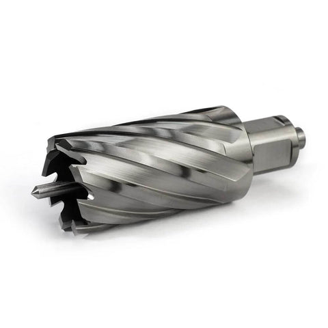 Oscarbide annular cutter, steel, 1-5/16 in diameter, 2 in depth, 3/4 in Weldon shank for magnetic drill press