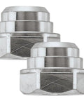 Replacement 7/8 Inch Arbor Lock Nut For Power Tools, 2 Pack, metal construction, high precision, front view.