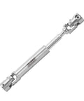 Top Tier Stainless Steel Drive Shafts For 1/18 Scale RC Upgrades Made Fully Heavy Duty And Totally Legit For Rock Crawlers Using FCX18 TRX4 And K10 Hummer EV Chassis With D Shaped Splines To Go Hard On All Trails, silver stainless steel drive shaft
