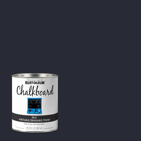 Go To Brush On Chalkboard Paint For Interior Use Oil Based Black 30 Oz Delivers A Smooth Chalkboard Surface On Wood Metal Masonry Drywall Plaster Glass Concrete Paperboard Hardboard Covers Up To 120 Sq Ft.