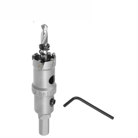 Ultimate 22.5mm TCT Hole Saw Drill Bit Kit Made Of Tough Alloy Carbide And Cobalt Steel For Effortless Drilling Through Stainless Steel Plate Iron And Tough Metal Cutting Jobs Like A Pro This Heavy Duty Opener Makes Quick Work Of Any Hard Material You. 22.5mm TCT hole saw drill bit kit with Allen key