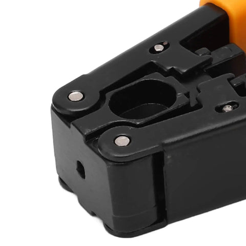 Fiber Optic Cable Stripper Pro Grade Compact Lightweight Cutting Tool For Outdoor Use Easy Carry Quick Outer Jacket Removal Without Damaging Core Great For Field Techs And DIY Pros One Unit close-up black PVC grip