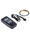 Non Contact Infrared Belt Tension Gauge With Laser Sensor And Integrated Or Split Sensor Options For Vibration Frequency Measurement 10 Hz To 500 Hz Digital LCD For HVAC Machinery And Engine Drive Belts Belt Maintenance, black handheld unit with sensor probe
