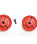 Two heavy duty metal sausage plunger and screw kit replacement parts for caulking grease and silicone guns.