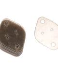 Stack of Natural Mica Thermal Conductive Sheet Pads TO3M, transparent brown, showing holes for easy fit, used for TV power capacitors.