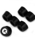 Heavy Duty Rubber Feet For Cutting Board With Stainless Screws 20 Pack, black rubber pads, non-slip base for kitchen use.