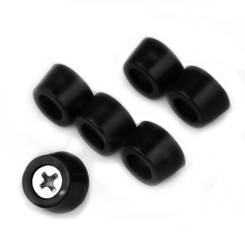 Heavy Duty Rubber Feet For Cutting Board With Stainless Screws 20 Pack, black rubber pads, non-slip base for kitchen use.