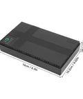 Heavy Duty Ups Battery Backup At 20000Mah Capacity With Smart Safety Shield, black uninterruptible power supply, dimensions 16x10.2x3.2cm.