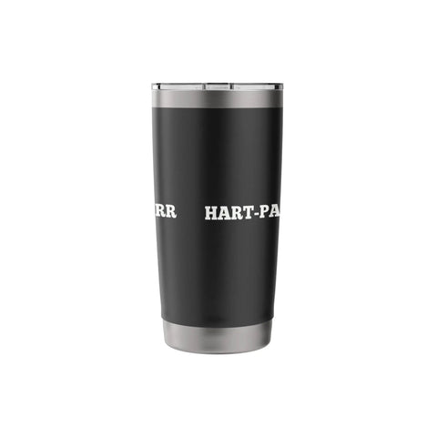 Vintage Tractor Design Insulated Stainless Steel Tumbler Inspired by a Classic Farm Machine Engine Celebrating the 1901 Milestone Great for Tractor Shows Educational Events and History Buffs Durable Spill Resistant Cup with Hart-Parr logo