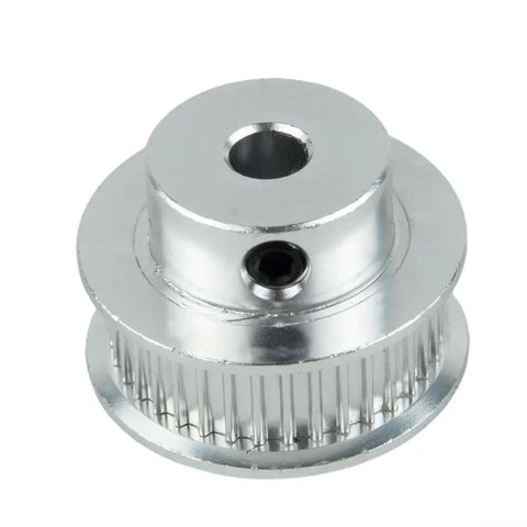 Premium Timing Pulley Kit With 20T And 36T Aluminum Synchronous Wheels 5mm Bore, Includes 200Mm Belt For Smooth 3D Printer And CNC Motion Control Setup, silver 5mm bore pulley