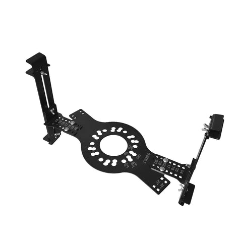 Premium Wheel Fitment Simulator And Offset Measurement Tool For 14 To 22 Inch Rims showing a black steel gauge for precise rim checks.
