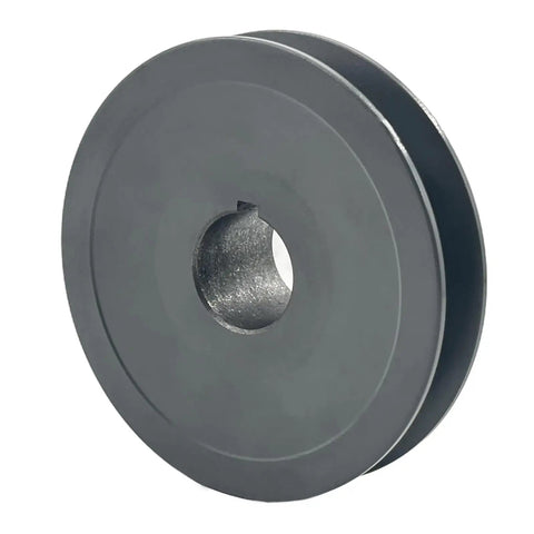 Beefy 3.45 Inch Outer Diameter V Belt Pulley One Groove With Seven Eighths Inch Bore For A 3L And 4L Belts Cast Iron Motor Pulley