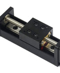 Mini Linear Rail Guide Slide Actuator With T6x1 Lead Screw And NEMA11 Stepper Motor 50mm Stroke For DIY CNC Router Parts X Y Z Dope Precision Linear Motion And Easy Fine Tuning Of Machinery, close-up view