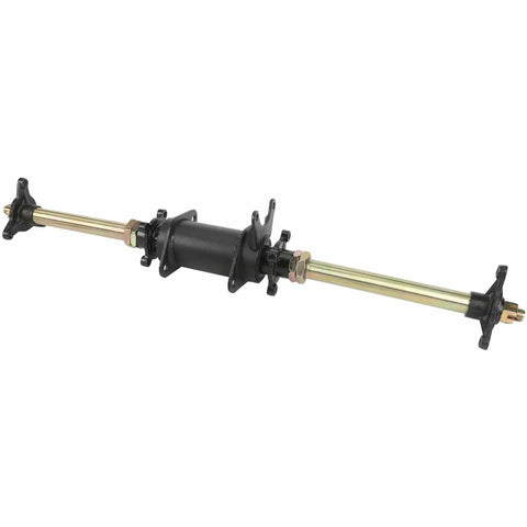 Rear Axle Complete Kit 28 Inch 710mm With 3 Stud Wheel Hub For Go Kart ATV Quad 110cc 125cc 150cc Durable Iron Rubber Painted Finish