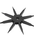 Replacement tines for Stainless Steel Hand Rotary Tiller with adjustable tines, cultivator, and scarifier tool for lawn care.
