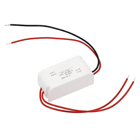 Built Tough AC DC Power Supply Module 5V 1A 5W Step Down Converter with two wires for electrical connections.