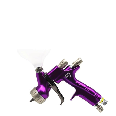 Nail That Sweet Factory Finish With This Top Shelf Air Powered Paint Spray Gun featuring a purple metallic design and 600cc cup.