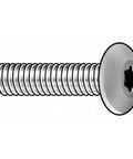 Top Shelf Button Head Torx Machine Screws 1/4 20 X 2 Inch Zinc Plated Carbon Steel T27 Drive 25 Pack close-up view