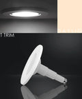 5 Or 6 Inch LED Recessed Retrofit Downlights Kit Dimmable 12W To 60W Equivalent 5000K Daylight 800 Lumens ETL Damp Rated E26 Base Flat Trim