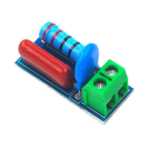 RC Absorption Circuit Module For Relays And Thyristors, Anti Interference Protection, Electromagnetic Surge Shield, 5 Pack For 5 To 400V AC DC Inductive Loads Under 1000W, Noise Suppression For Power Switches And Durable Relay Contacts on blue PCB