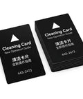 Top Tier Cleaning Cards For Evolis Avansia ID Card Printer 50 Pack roller maintenance kit, black cleaning cards stacked.