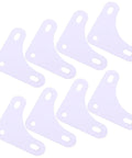 Beefy Heavy Duty Steel Corner Brackets For Shelving Units And Shelves White Right Angle Braces with multiple mounting holes