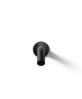 Front view of Components Wall Mount Bath Spout Non Diverter Matte Black Finish With NPT Connection showcasing minimalist design