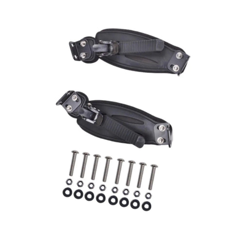 Two Piece Skateboard Foot Holder Set For Longboards And Scooters Aluminum Nylon Mounting Straps Easy Install Foot Band Rugged Outdoor Sports Gear Electric Compatible with screws and washers