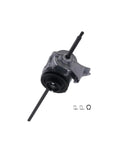 Beefed Up Transmission Assembly For Toro Timemaster 30 Inch Mowers Replacement Replaces 131-9665 120-5211 127-0656 130-2388 130-6670 With Pulley Included Heavy Duty Gearbox Upgrade, front view with shaft and clips