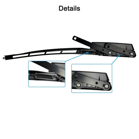 Audi Q7 Front Right Passenger Side Windshield Wiper Arm Fits 2007 2016 Replaces 4L1955408B 4L1955408B1P9 with Rear Wiper Blade