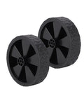 5 Inch Replacement Caster Wheels For Utility Folding Wagon Cart And Shopping Cart Dope Plastic Spare Wheels in black