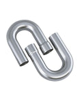 A-KARCK stainless steel mandrel bend U-shape exhaust pipe with end adapters; 2.5-inch, 304 stainless, DIY universal fit
