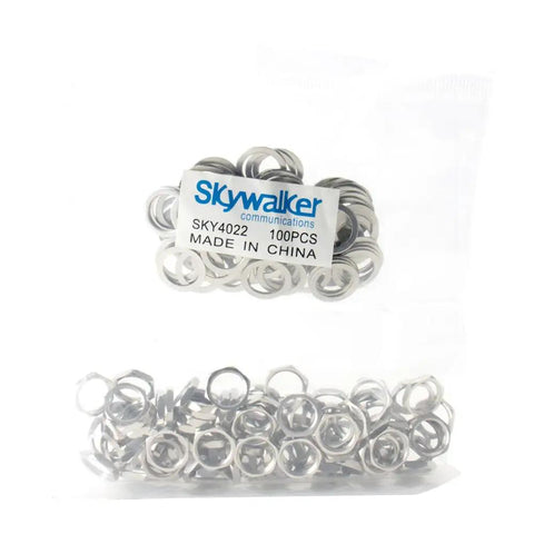 Slick Brass Hex Nuts And Washers Kit Compatible With F81 Barrel Connectors 100 Piece pack for heavy duty hardware
