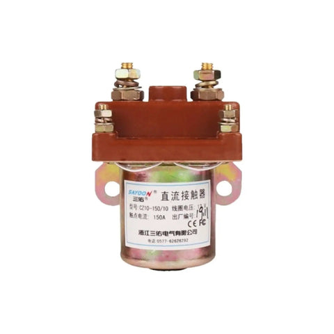 Beefy CZ10 DC Contactor With Genuine Silver Contacts for high amp loads, rated 150A, ideal for demanding motors and builds.