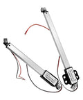 Compact 50mm DC 12V Micro Electric Linear Actuator Featuring Hella Smooth Push Rod Action And Plug And Play Motor Controller, side view