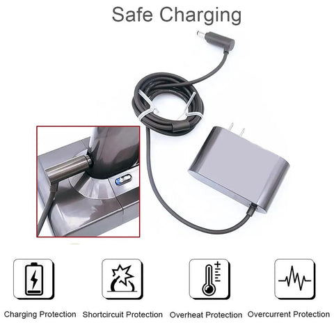 Replacement Charger For V10 V11 Cyclone Cordless Vacuum Power Adapter 30.45V 1.1A Compatible With Motorhead Absolute Animal Models