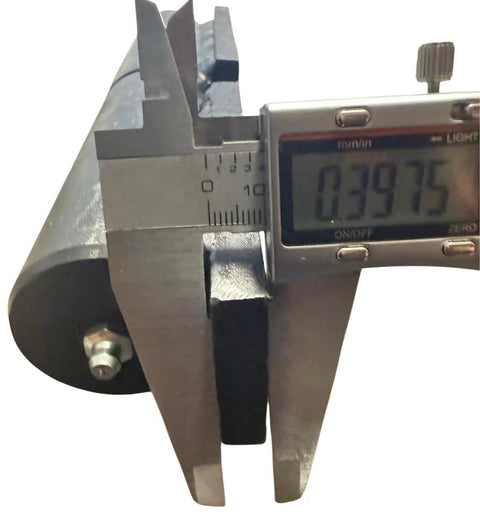 Close-up of a 9-inch barrel hinge with mounting plate for weld-on gates; 2000 lb capacity, Amazon, set of 4