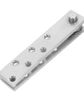360 Degree Heavy Duty Stainless Steel Invisible Pivot Hinge for Secret Doors and Hidden Bookcases With Sleek Low Profile Design Concealed Rotation Hardware for Smooth Operation in Concealed Spaces by DOITOOL, shown from top view.