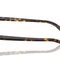 Side view of Zaya Square Sunglasses With Bio Based Havana Frames For Narrow Faces, Eco Conscious Retro Style Shades, 50mm Lenses