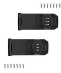 Badass Password Combo Rotary Hasp Locks 2 Pack Heavy Duty Black Numeric Security Slide Latch For Small Doors Cabinets Barns Garages And Yards Slick Zero Hassle Keyless Entry Setup with screws.