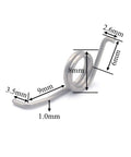 Pro Grade Fishing Reel Wheel And Spring Tool Kit showing detailed measurements of a 10 x 6.7mm stainless steel spring for repairs.