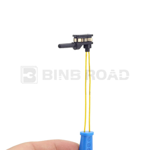 BINB ROAD brake pad wear sensor for Mercedes with black sensor head, gold contacts, yellow wires and blue tool handle