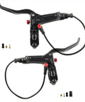 2-Pin Hydraulic Brake Lever For Ebikes And Scooters, Durable Aluminum Alloy Build, 22.2 Mm Handlebar Fit, Black Finish with accessories