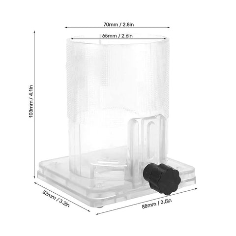 Transparent PC Router Base With Adjustable Knob For Woodworking Power Tools Standard And Thickened Thickness Options visible